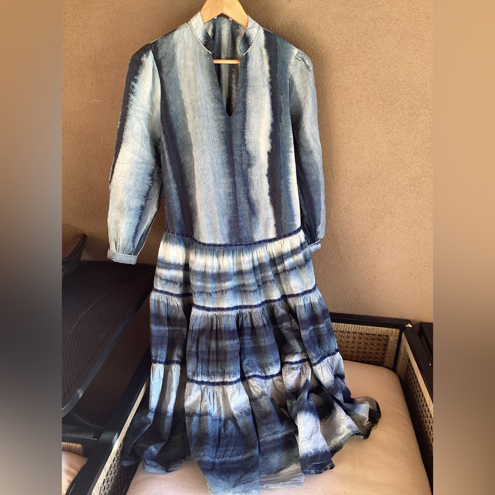 Rare Conditions Apply Tiered V-Neck Maxi Dress 100% Organic Cotton